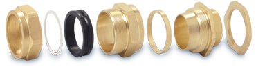 Brass CW Cable Glands 3 Parts
