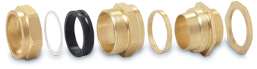 brass cw cable glands three parts